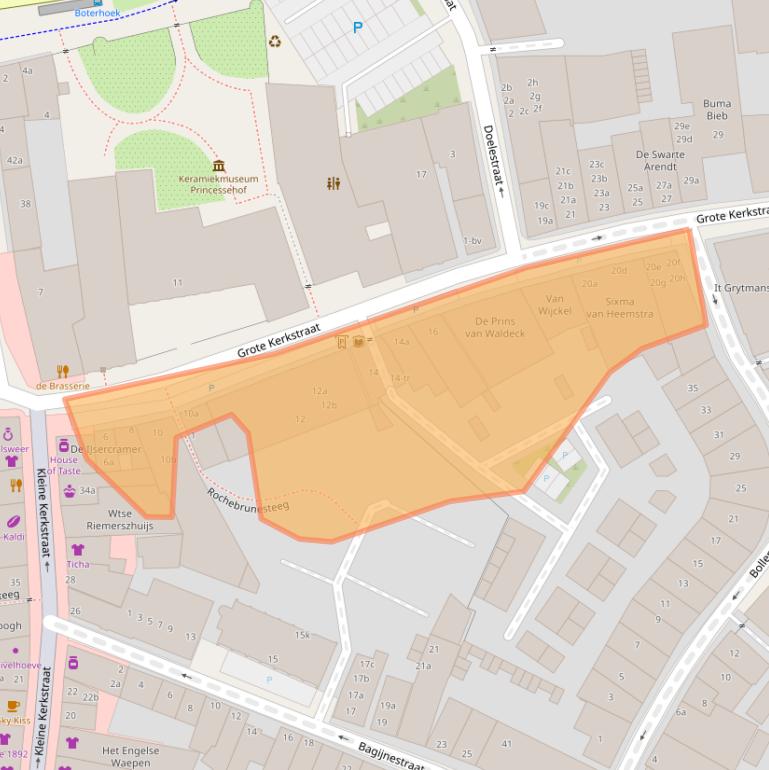 Kaart van postcodegebied 8911EC.