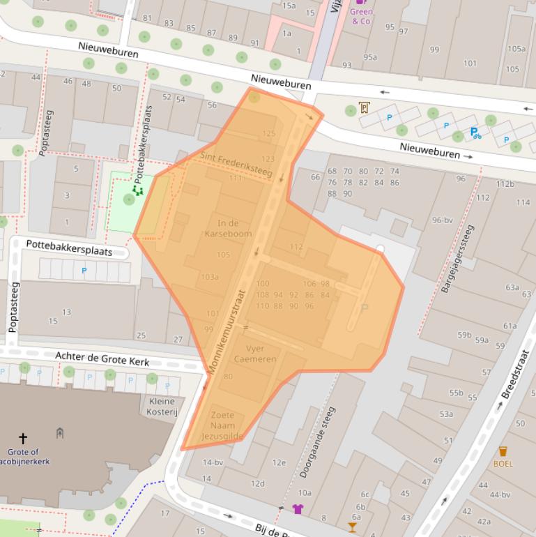 Kaart van postcodegebied 8911GC.
