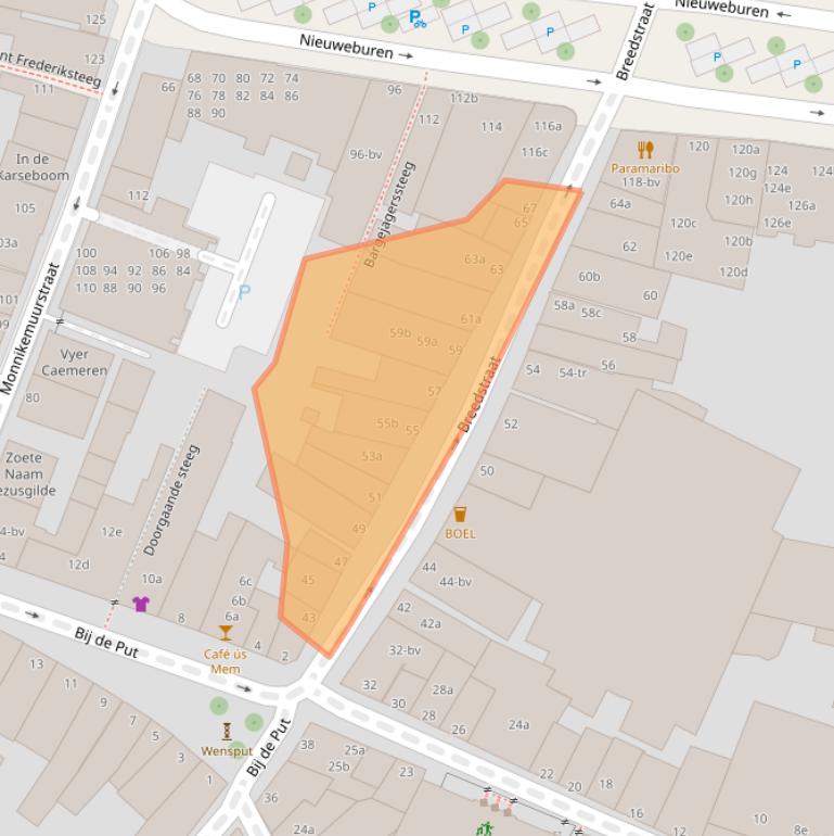 Kaart van postcodegebied 8911GH.