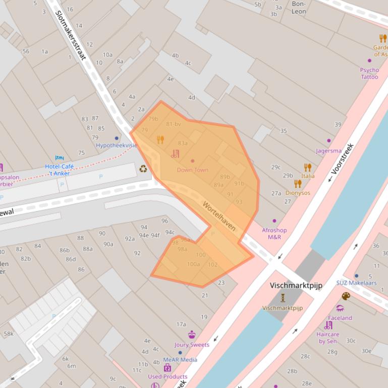 Kaart van postcodegebied 8911GL.