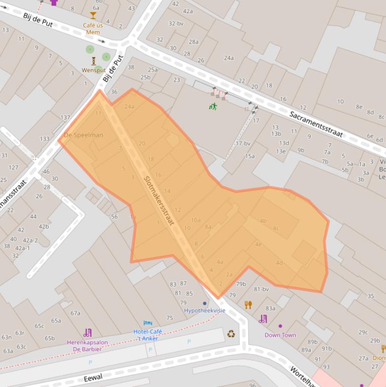 Kaart van postcodegebied 8911GM.