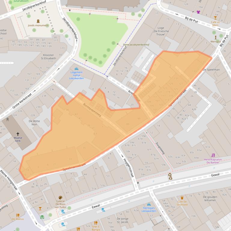 Kaart van postcodegebied 8911GN.