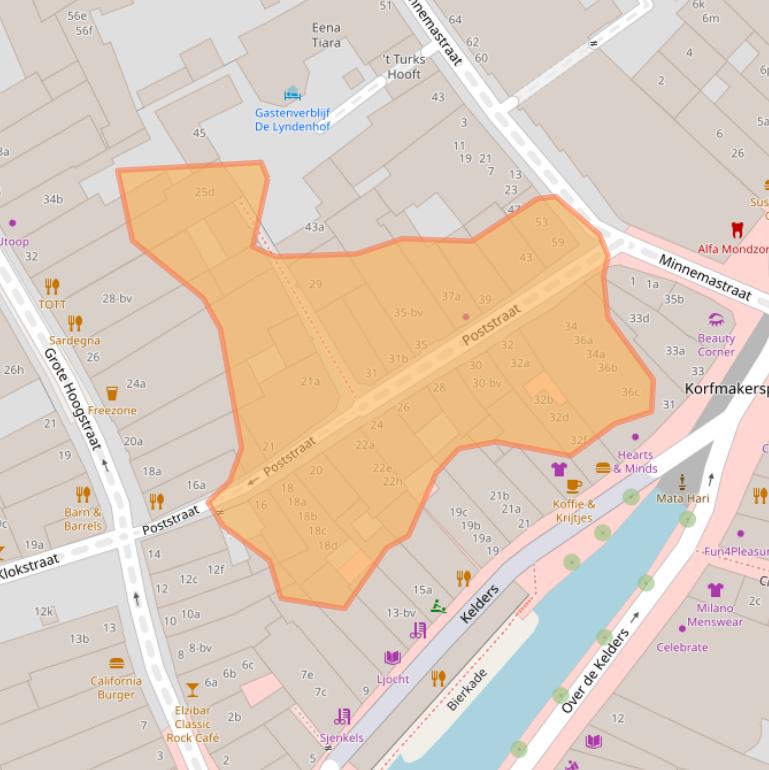 Kaart van postcodegebied 8911GX.