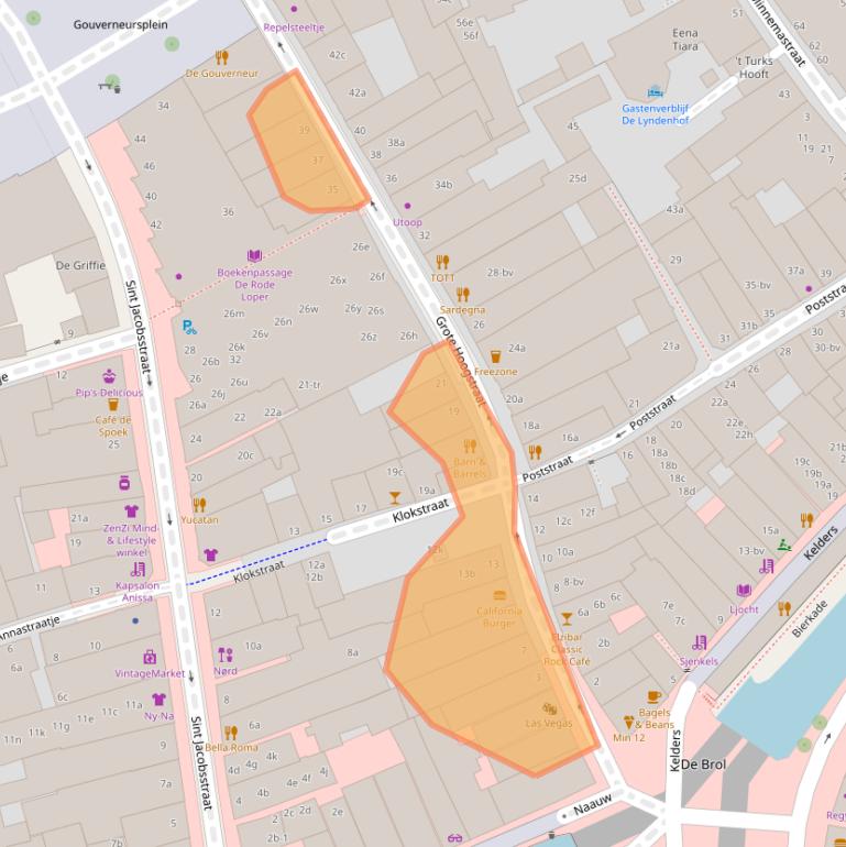 Kaart van postcodegebied 8911GZ.