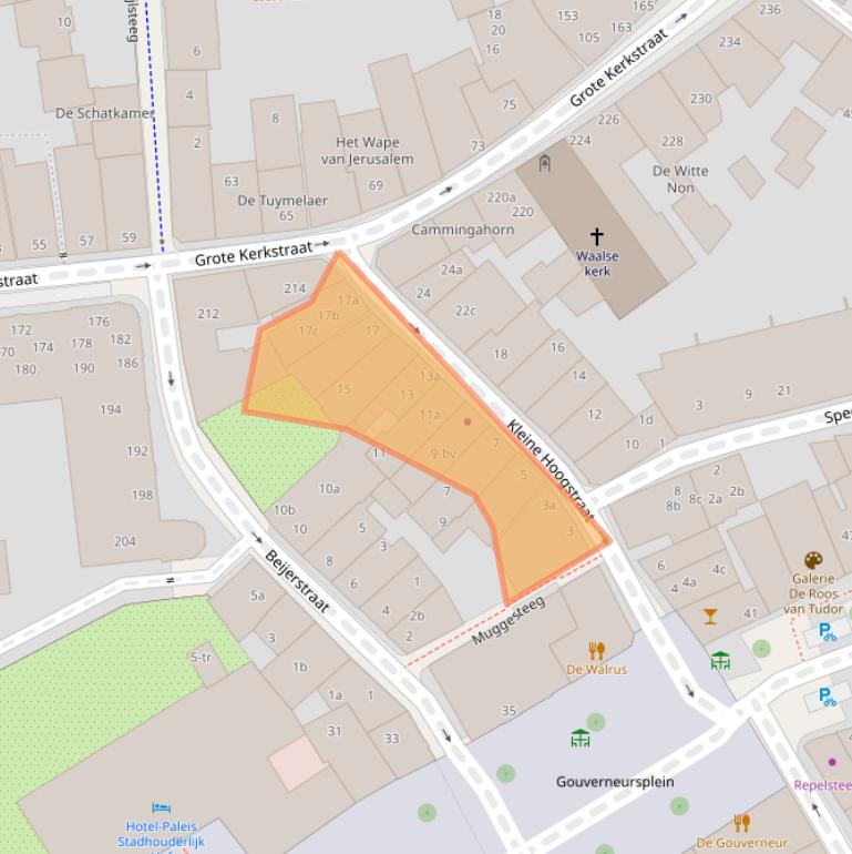 Kaart van postcodegebied 8911HD.