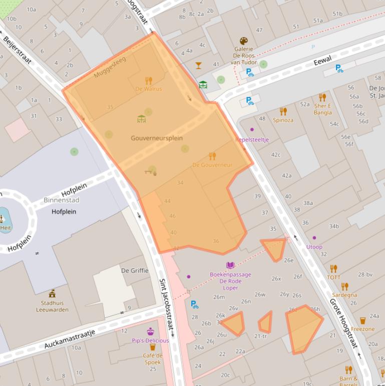 Kaart van postcodegebied 8911HH.