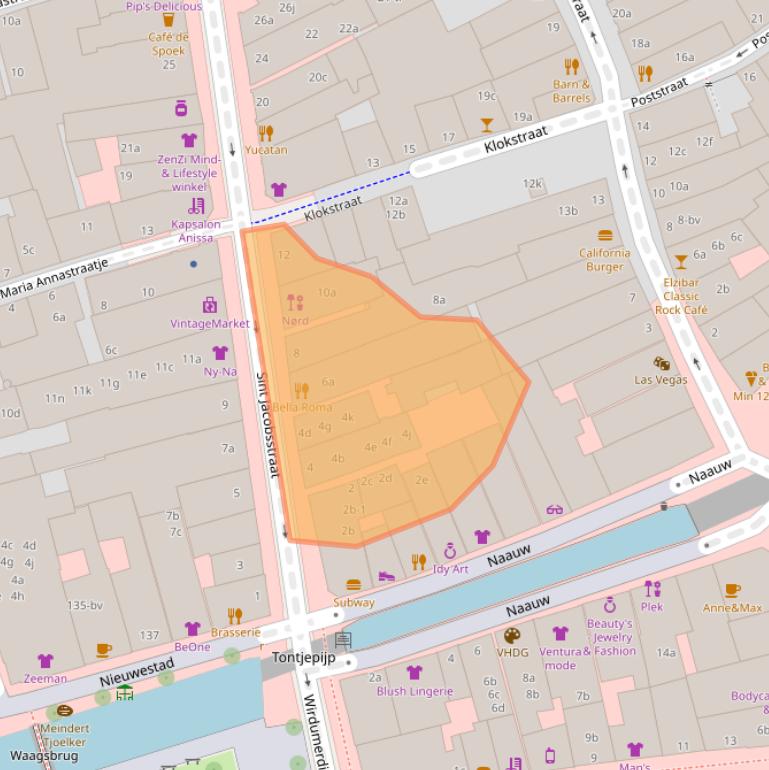 Kaart van postcodegebied 8911HT.
