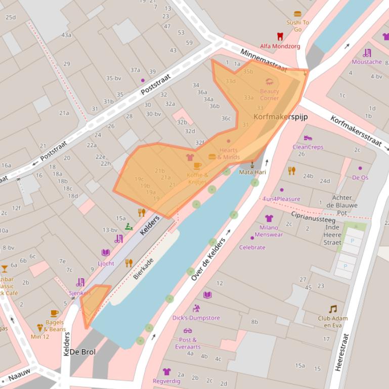 Kaart van postcodegebied 8911JD.