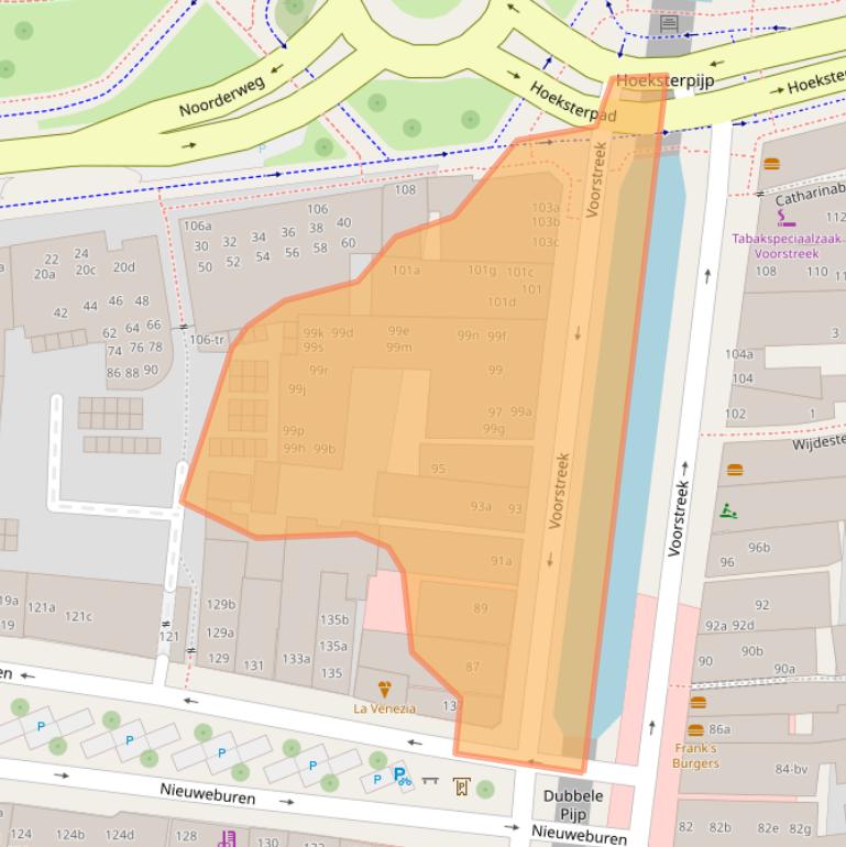 Kaart van postcodegebied 8911JM.