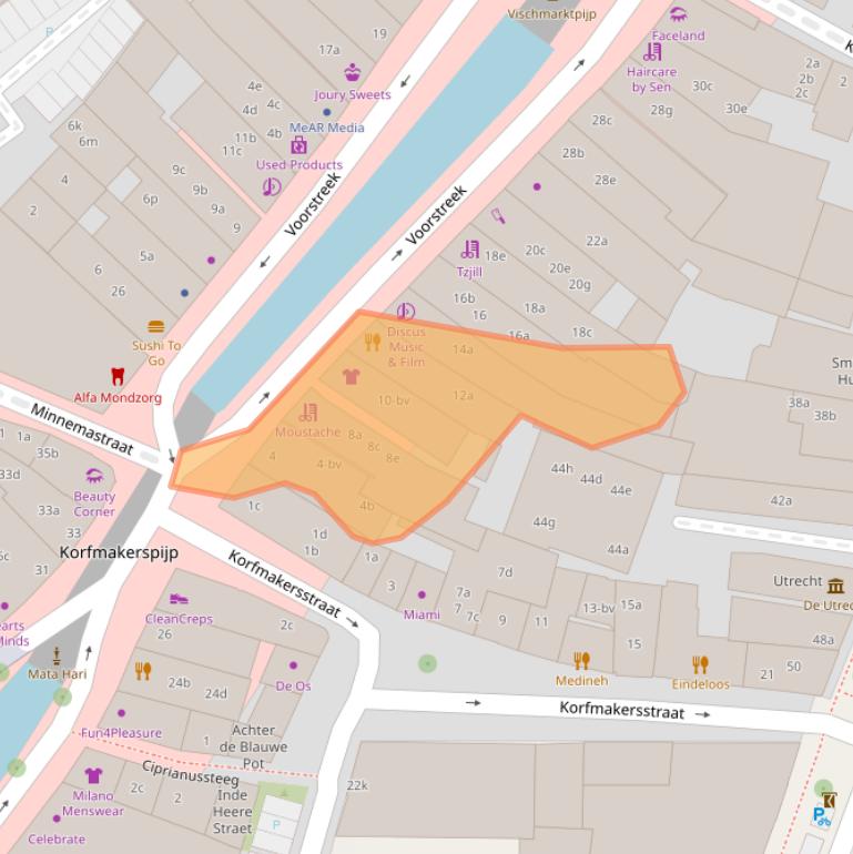 Kaart van postcodegebied 8911JN.