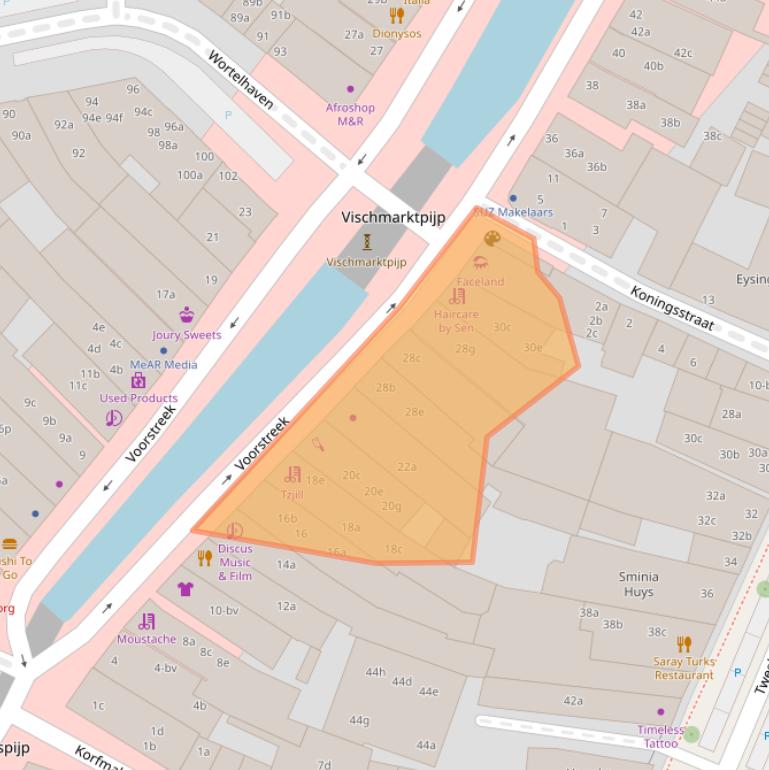 Kaart van postcodegebied 8911JP.