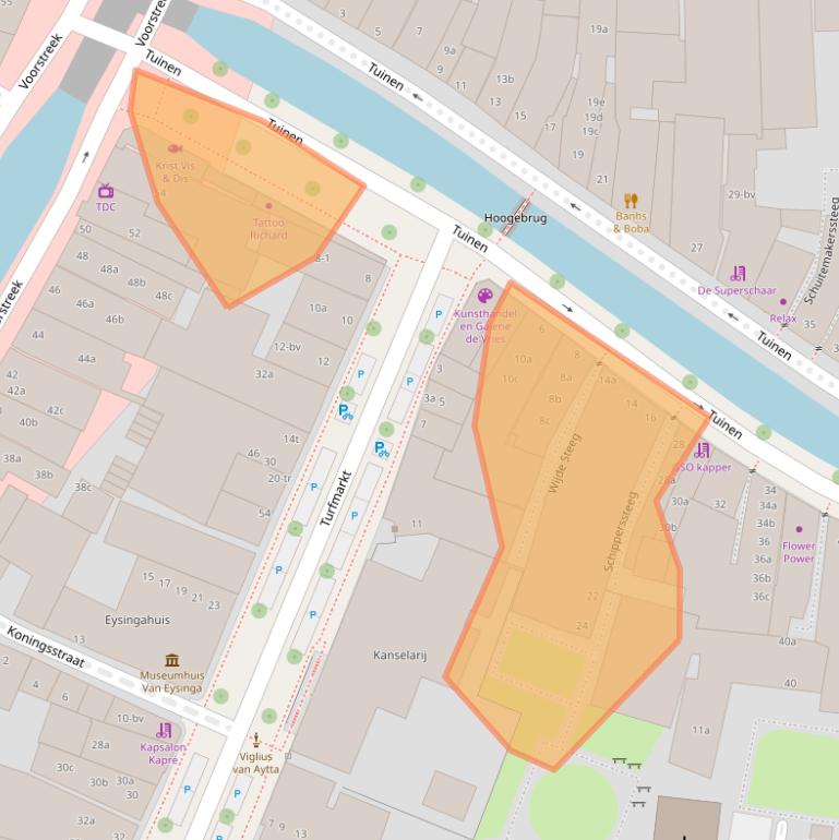 Kaart van postcodegebied 8911KD.