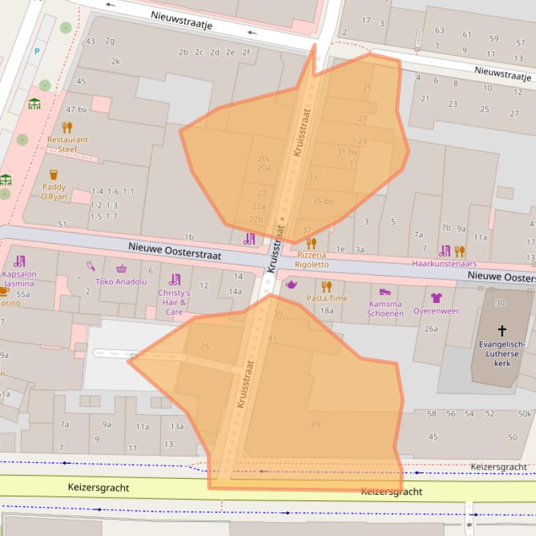 Kaart van postcodegebied 8911KP.