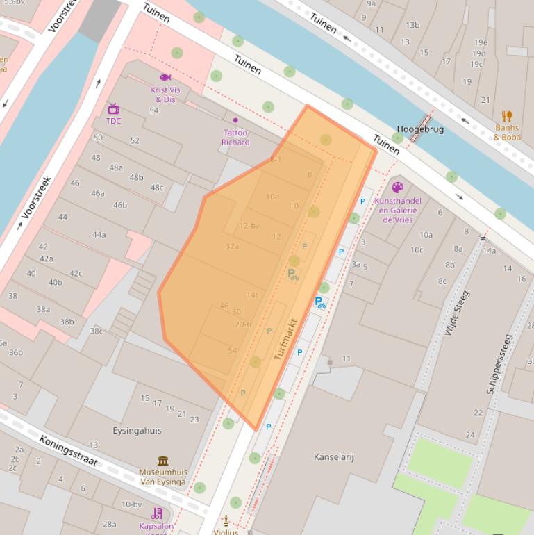 Kaart van postcodegebied 8911KT.