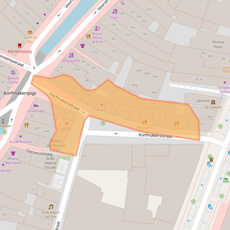 Kaart van postcodegebied 8911LA.