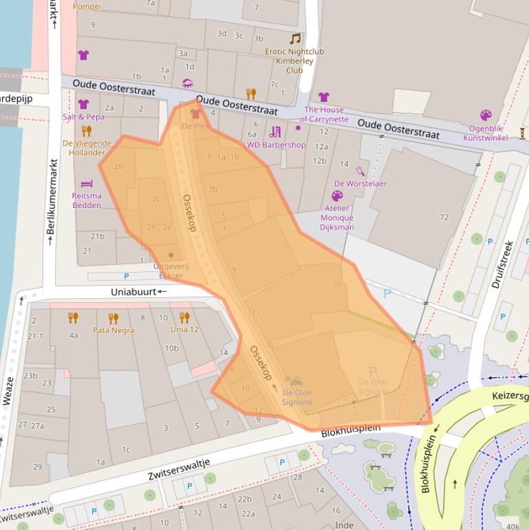 Kaart van postcodegebied 8911LE.