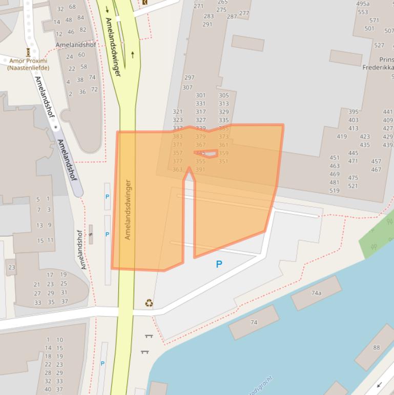 Kaart van postcodegebied 8911LS.