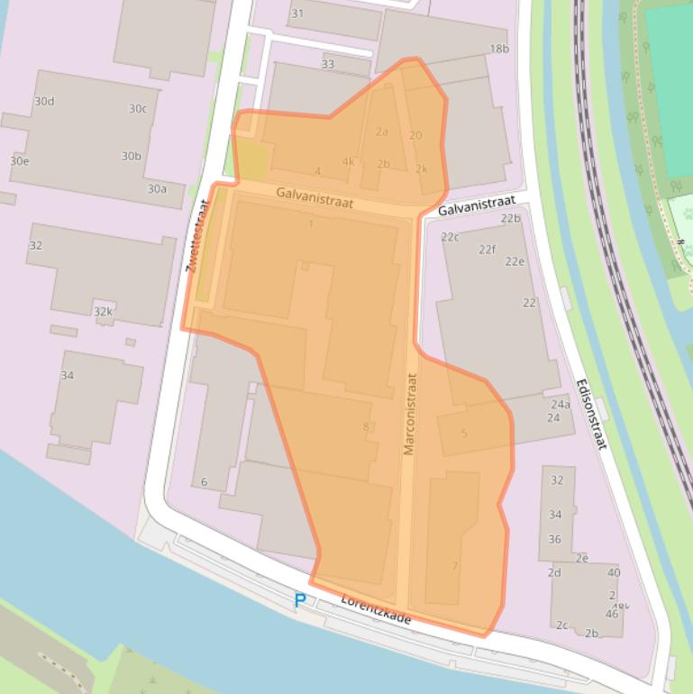 Kaart van postcodegebied 8912AX.