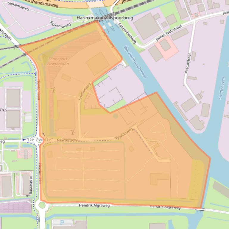 Kaart van postcodegebied 8912BD.