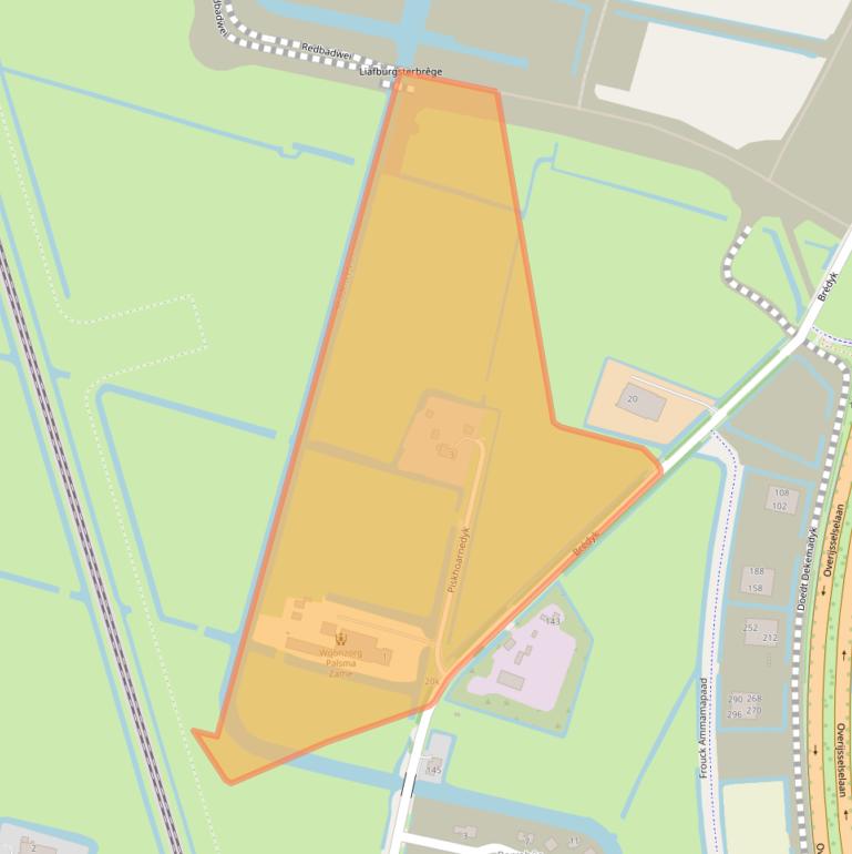 Kaart van postcodegebied 8912CE.