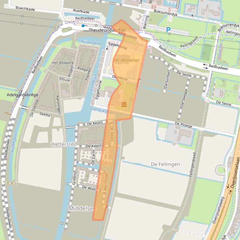 Kaart van postcodegebied 8912CG.