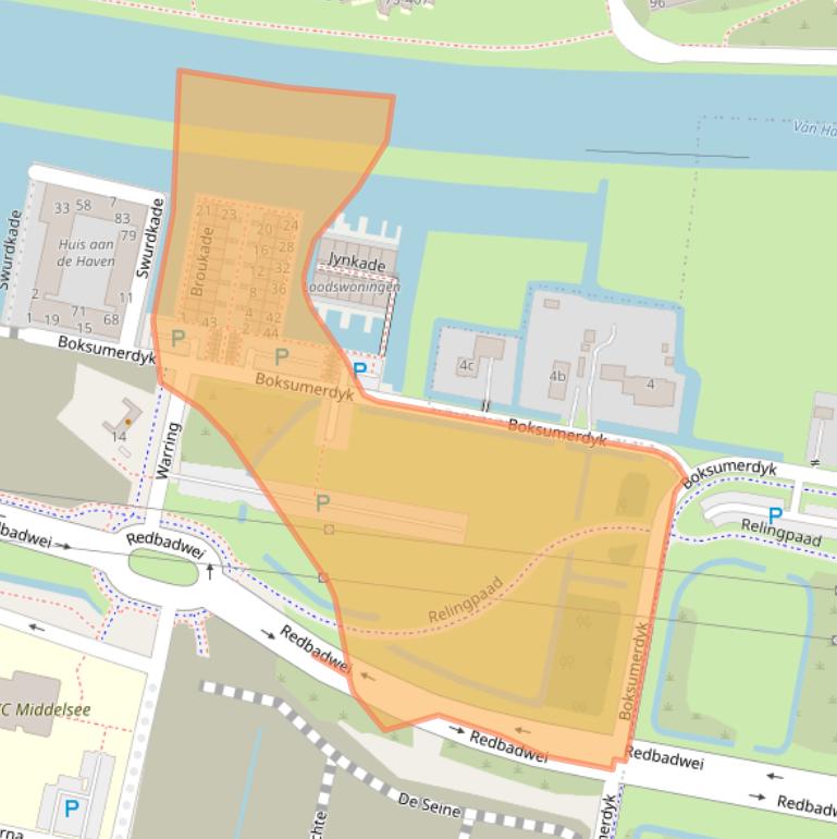 Kaart van postcodegebied 8912CK.