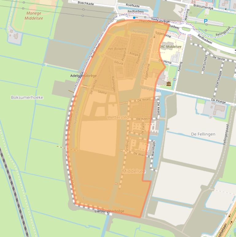 Kaart van postcodegebied 8912CP.