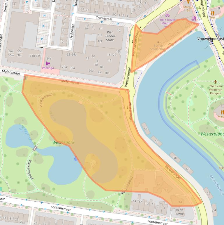 Kaart van postcodegebied 8913CK.