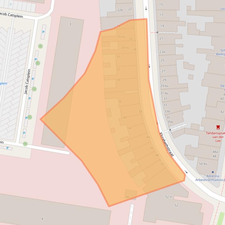 Kaart van postcodegebied 8913CR.