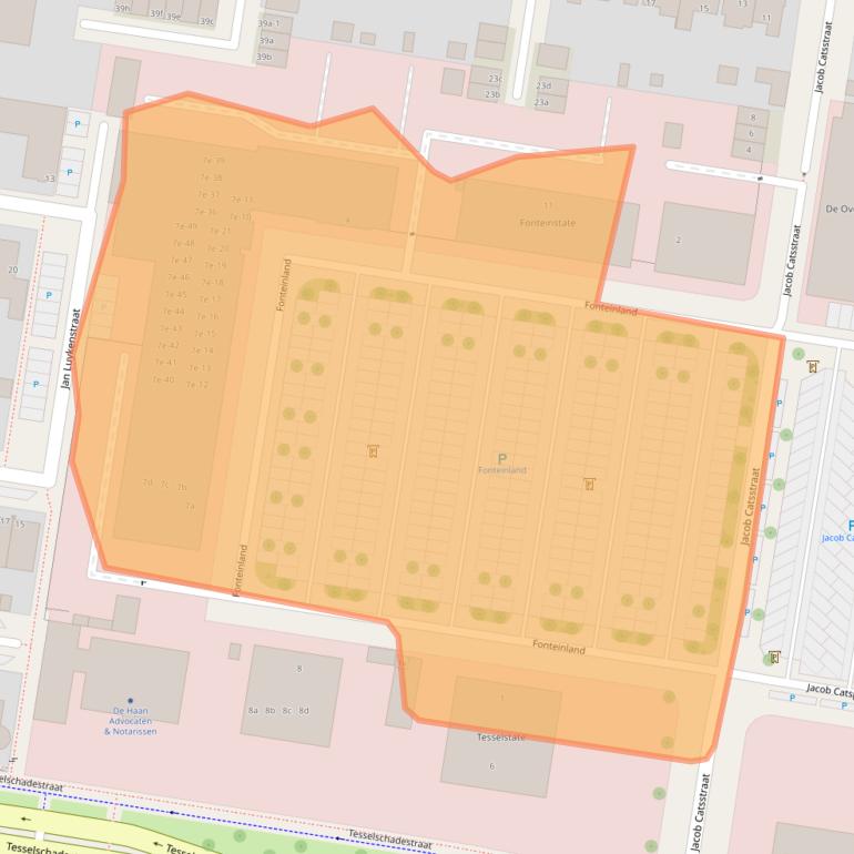 Kaart van postcodegebied 8913CZ.