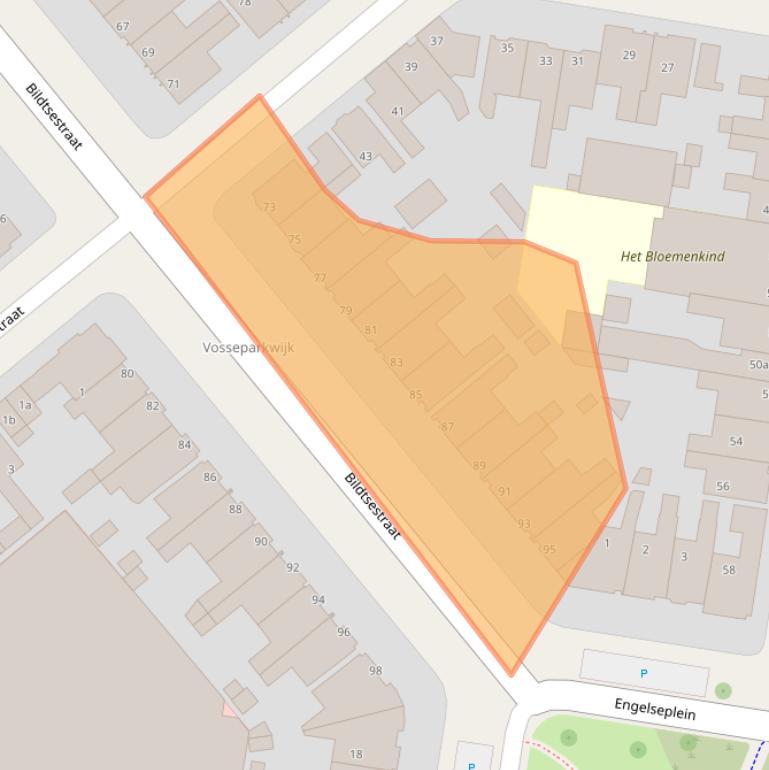 Kaart van postcodegebied 8913EE.