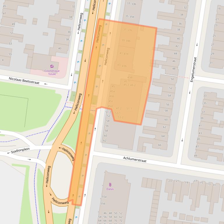 Kaart van postcodegebied 8913ET.