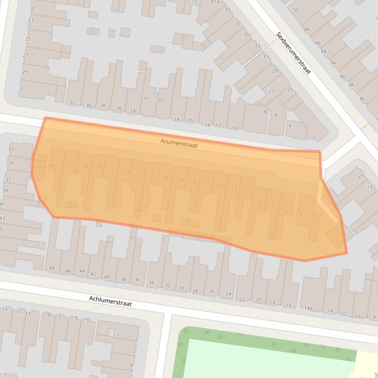Kaart van postcodegebied 8913GE.