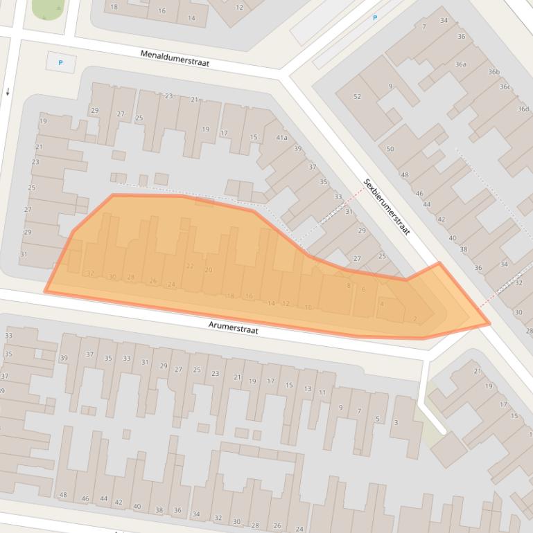 Kaart van postcodegebied 8913GG.