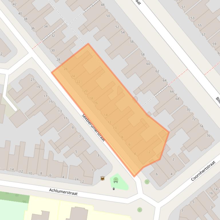 Kaart van postcodegebied 8913GJ.