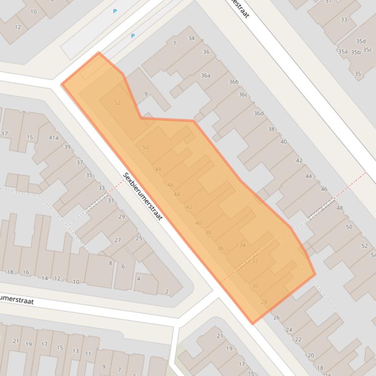 Kaart van postcodegebied 8913GK.