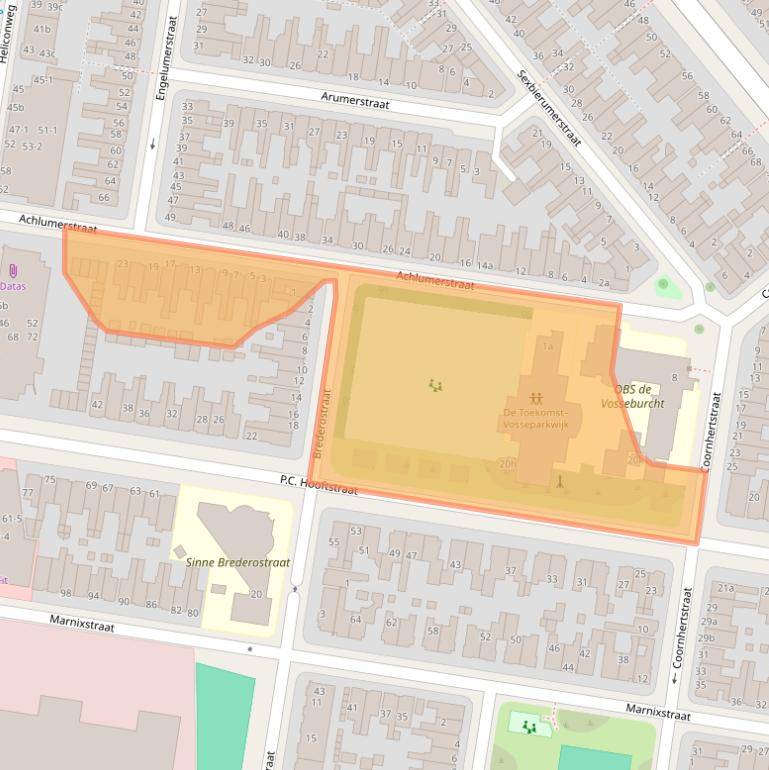 Kaart van postcodegebied 8913GL.