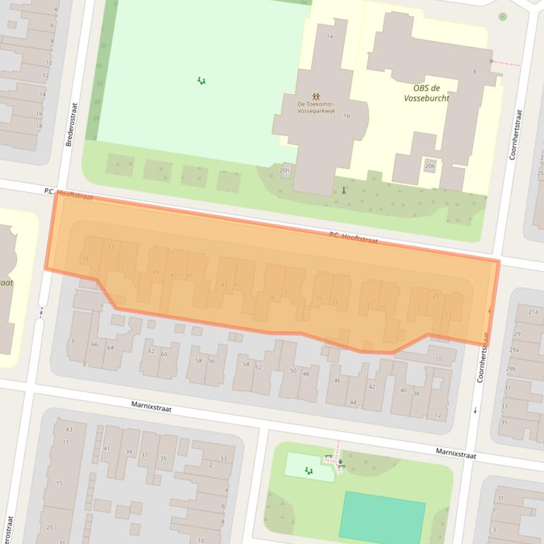 Kaart van postcodegebied 8913GR.