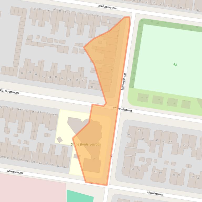 Kaart van postcodegebied 8913HG.