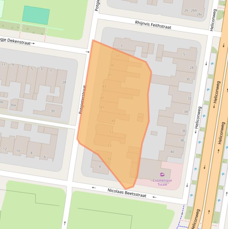 Kaart van postcodegebied 8914AK.