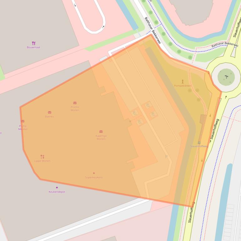 Kaart van postcodegebied 8914BB.