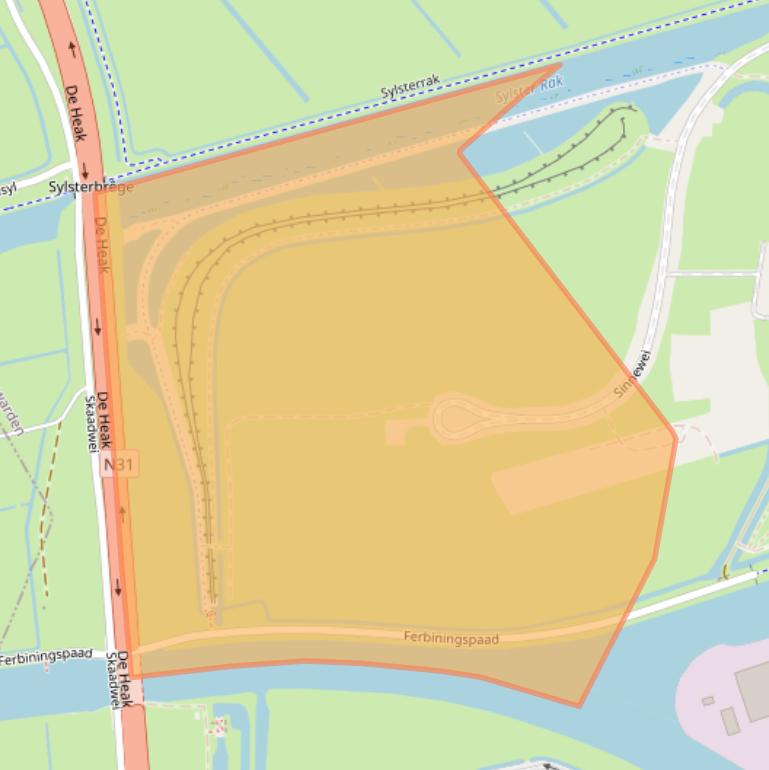 Kaart van postcodegebied 8914CB.