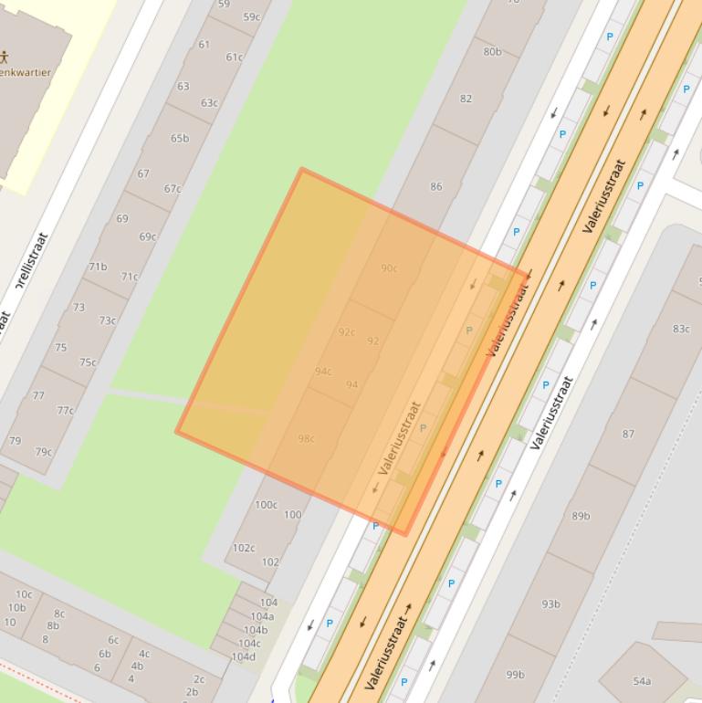 Kaart van postcodegebied 8915AL.