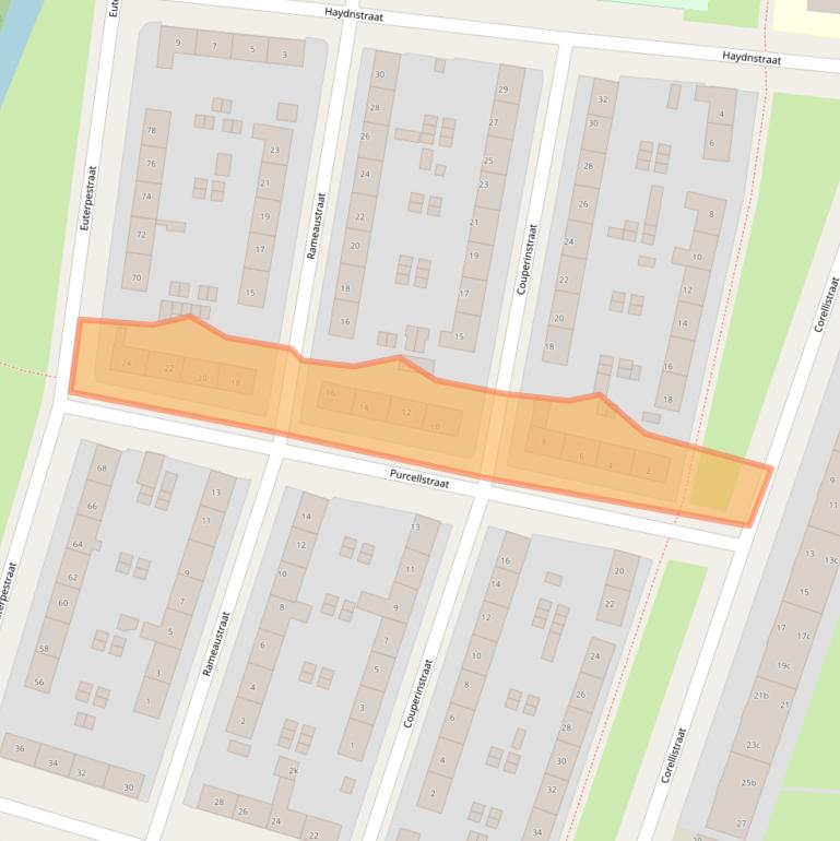 Kaart van postcodegebied 8915BL.