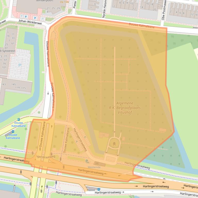 Kaart van postcodegebied 8915CP.