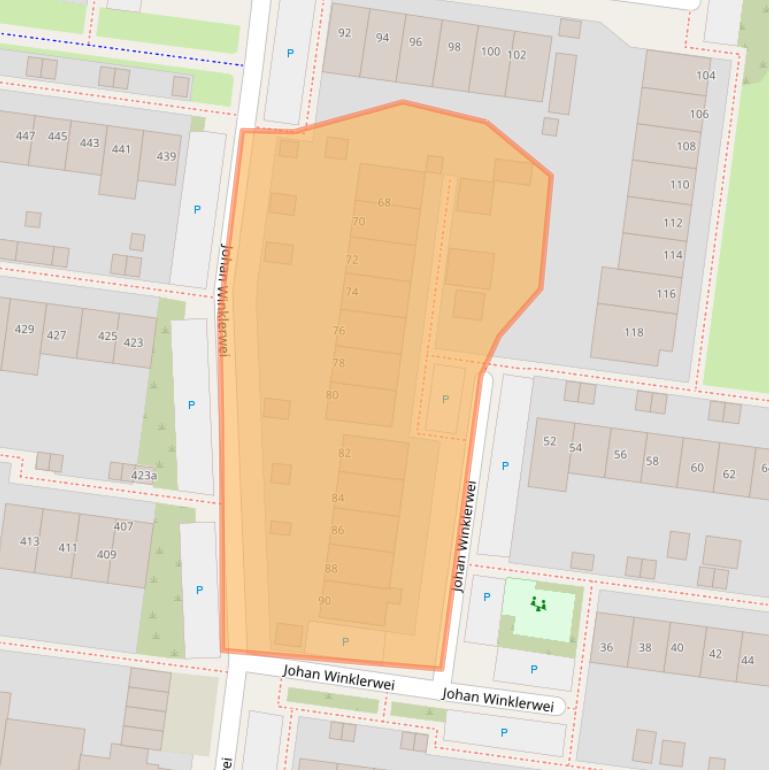 Kaart van postcodegebied 8915GC.