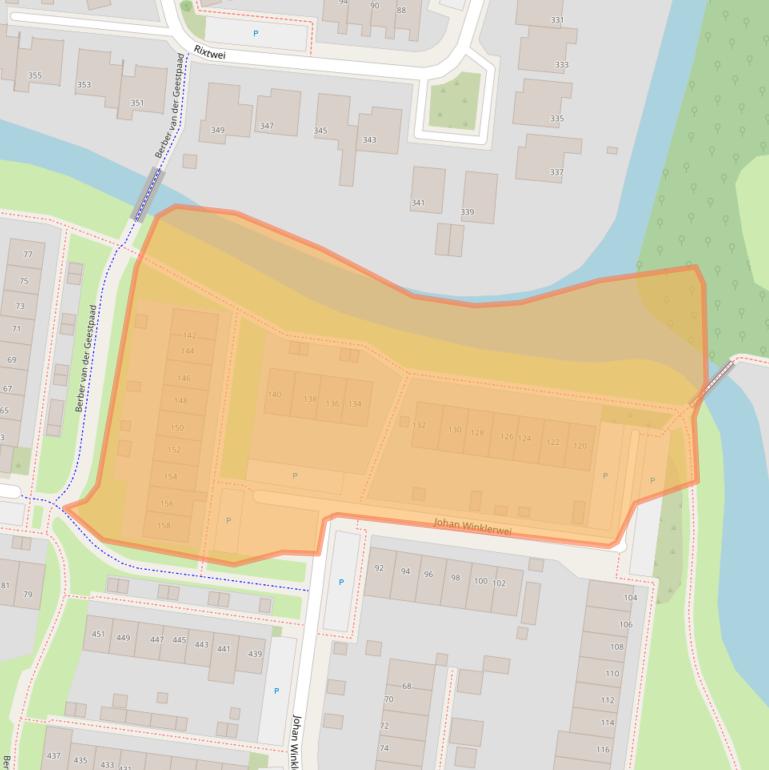 Kaart van postcodegebied 8915GE.