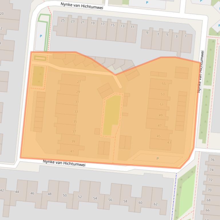 Kaart van postcodegebied 8915JG.