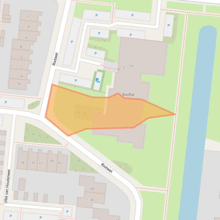 Kaart van postcodegebied 8915JT.