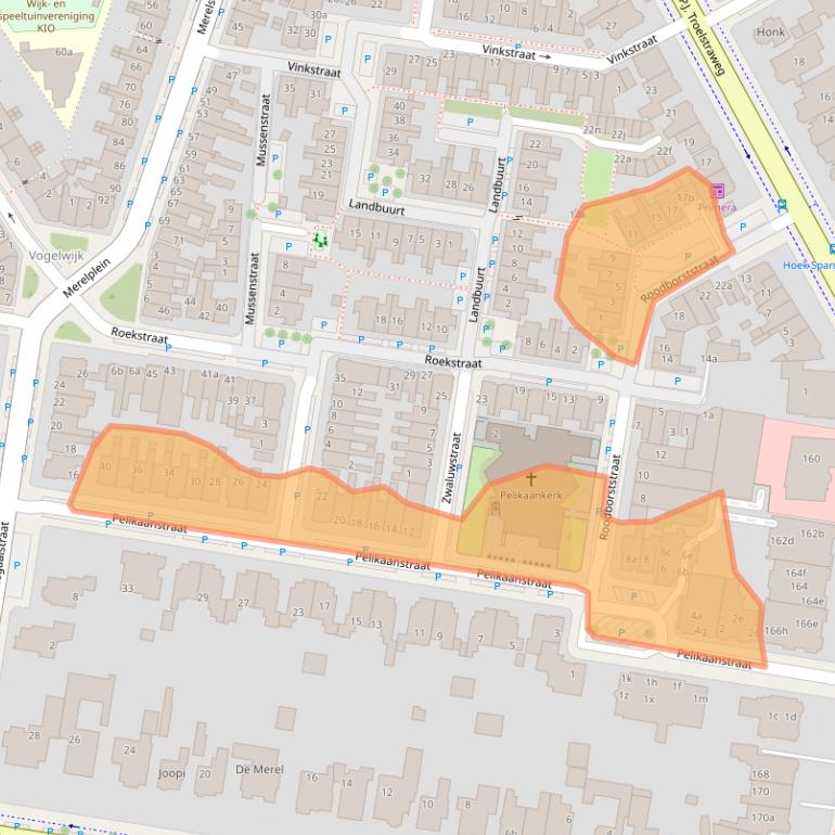 Kaart van postcodegebied 8916AE.